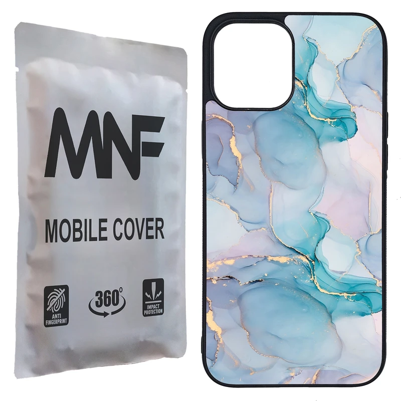 کاور ام ان اف طرح سنگ مرمر کد P-009 مناسب برای گوشی موبایل اپل iPhone 12 Pro Max