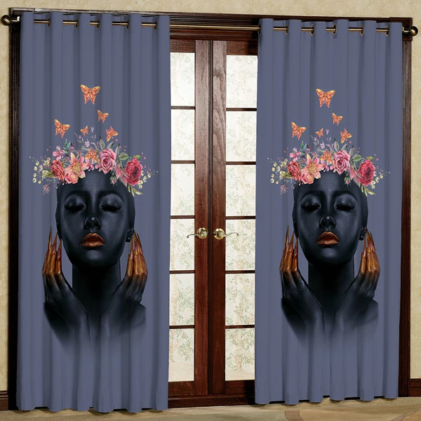 پرده مخمل پانچی کد 5899 سایز 280x140 سانتی متر