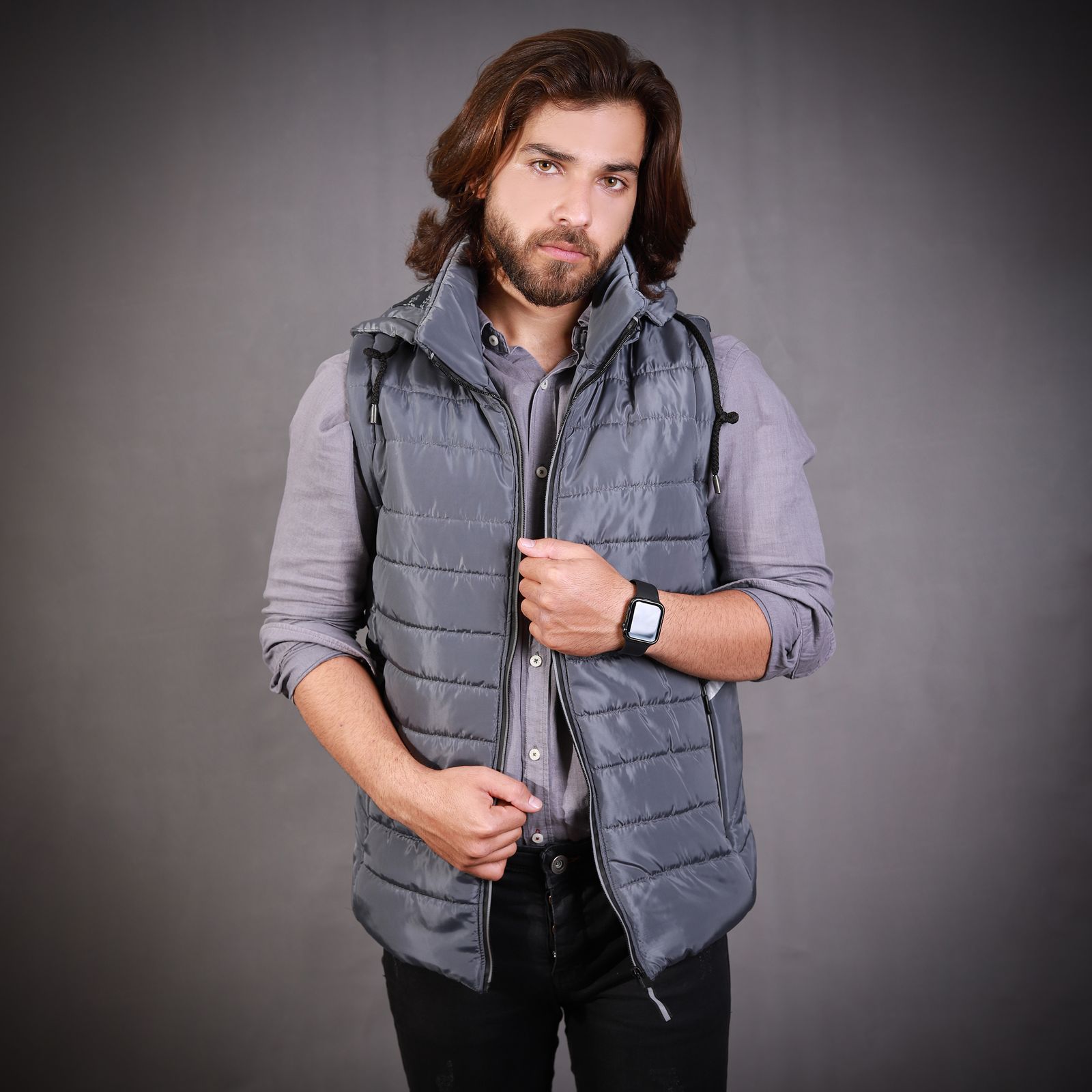 جلیقه مردانه مدل پافر دو رو کد SH - - 71