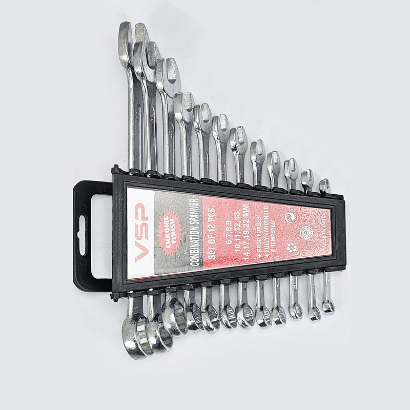 آچار یکسر تخت و یکسر رینگی وی اس پی مدل vsp12 مجموعه 12 عددی 