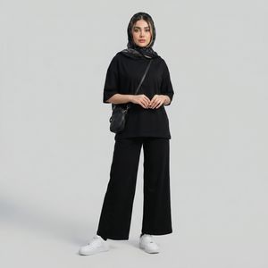 ست تی‌شرت آستین کوتاه و شلوار راحتی زنانه مادر مدل Liza