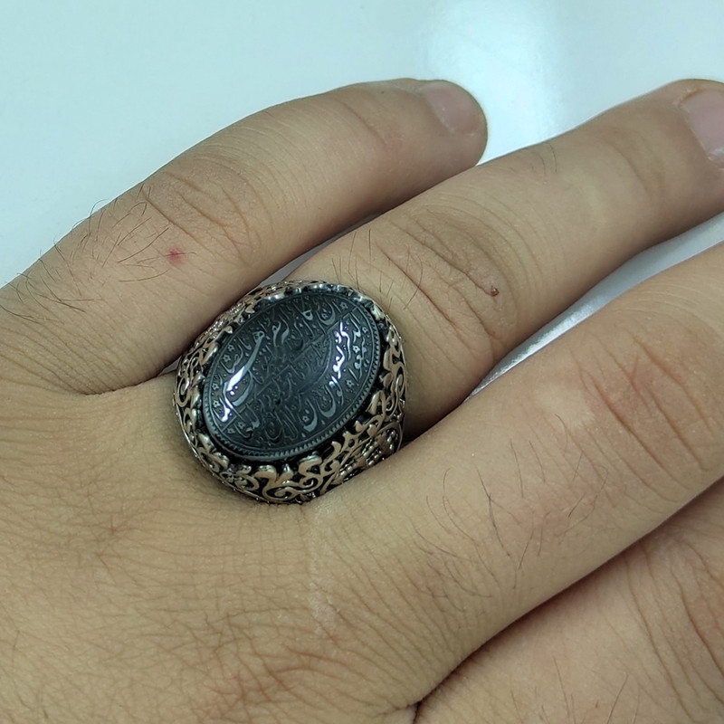 انگشتر نقره مردانه سلین کالا مدل حدید Mps-6