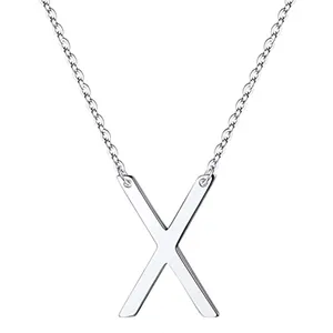 گردنبند نقره زنانه مدل حرف x