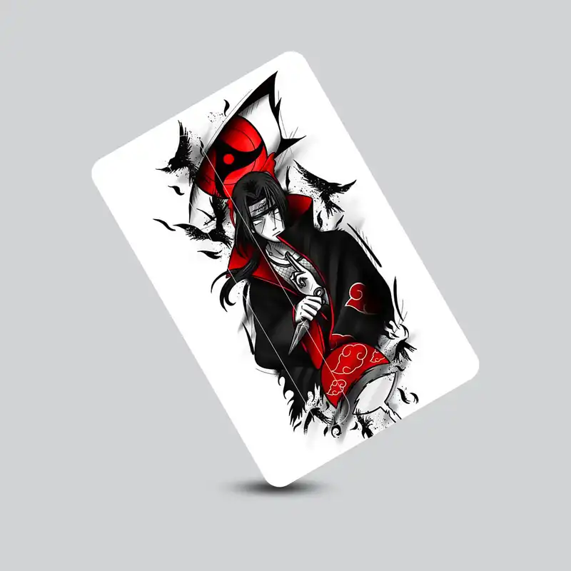 استیکر کارت پیکسل میکسل مدل انیمه ناروتو اوچیها ایتاچی سفید