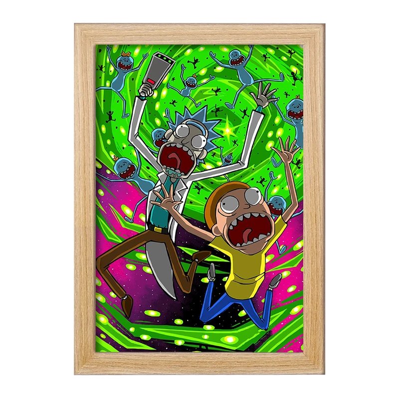 تابلو خندالو مدل ریک و مورتی Rick and Morty  کد 3217