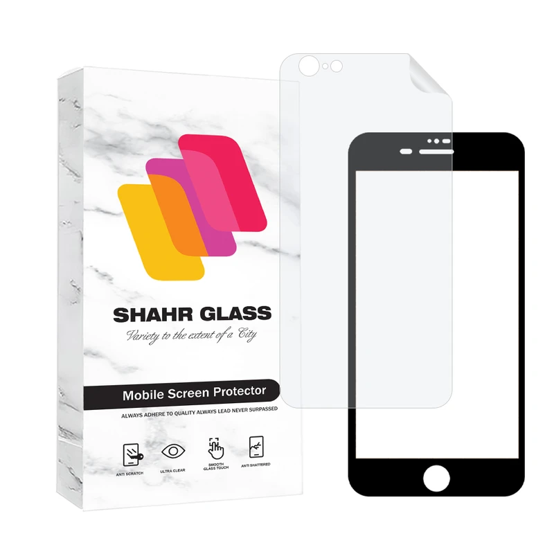محافظ صفحه نمایش شفاف شهر گلس مدل CERAMINANOSH مناسب برای گوشی موبایل اپل iPhone 6s Plus / 6 Plus به همراه محافظ پشت گوشی