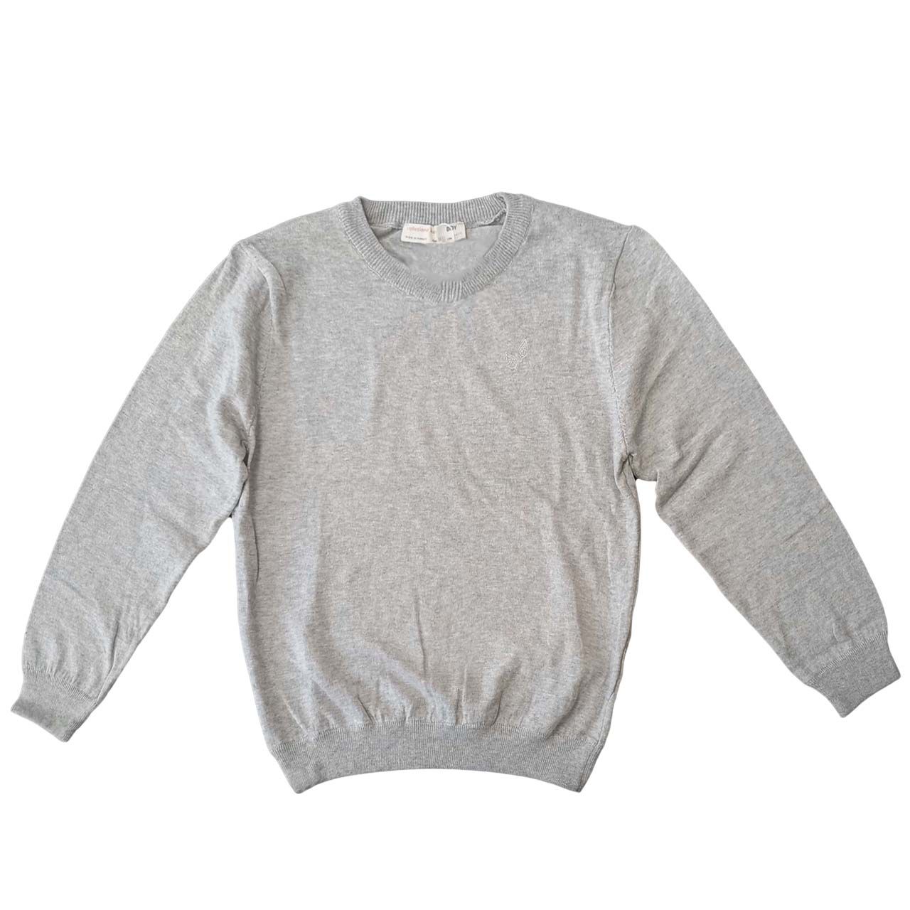 پلیور پسرانه کولزیون مدل ملانژ دو برگ - - 5