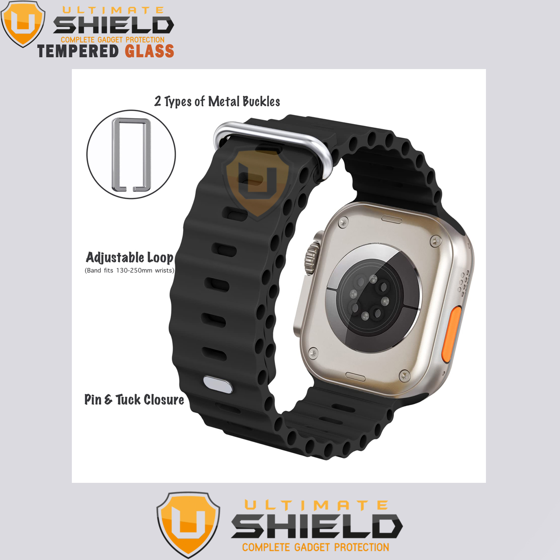 بند آلتیمیت شیلد مدل Ocean مناسب برای اپل واچ 42/44/45/49mm