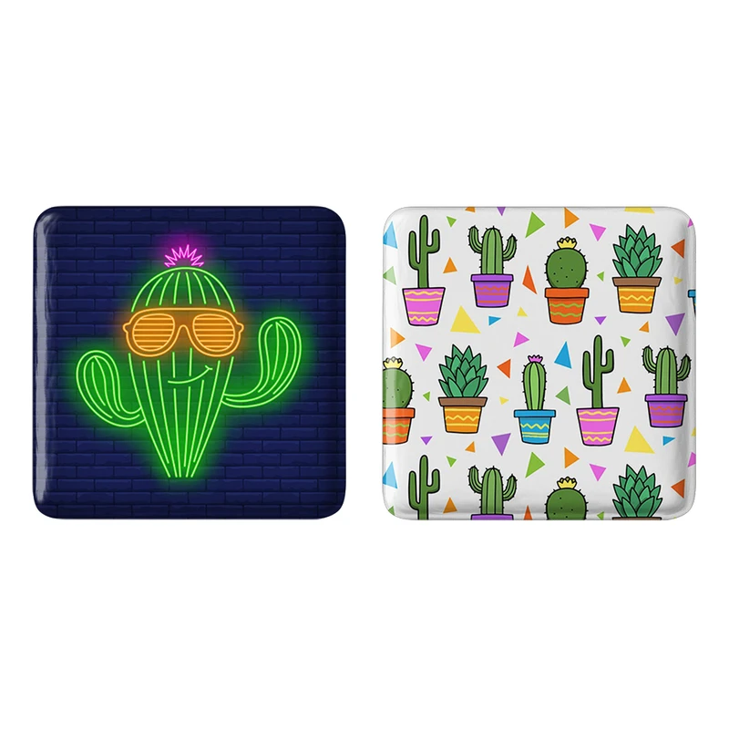 مگنت خندالو مدل کاکتوس کد 52885292 مجموعه 2 عددی
