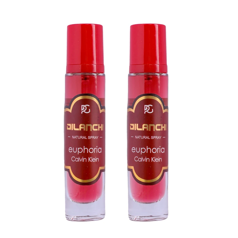 عطر جیبی زنانه دیلانچی مدل ایفوریا با رایحه شیرین حجم 30 میلی‌لیتر مجموعه 2 عددی
