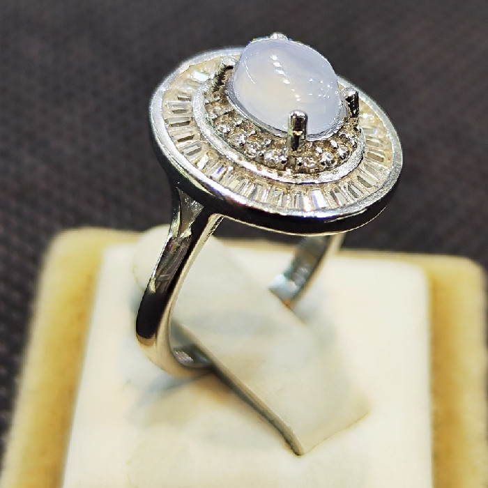 انگشتر نقره زنانه مدل سنگ عقیق یمانی کبود کد 5444 انگشتر نقره زنانه مدل سنگ عقیق یمانی کبود کد 5444