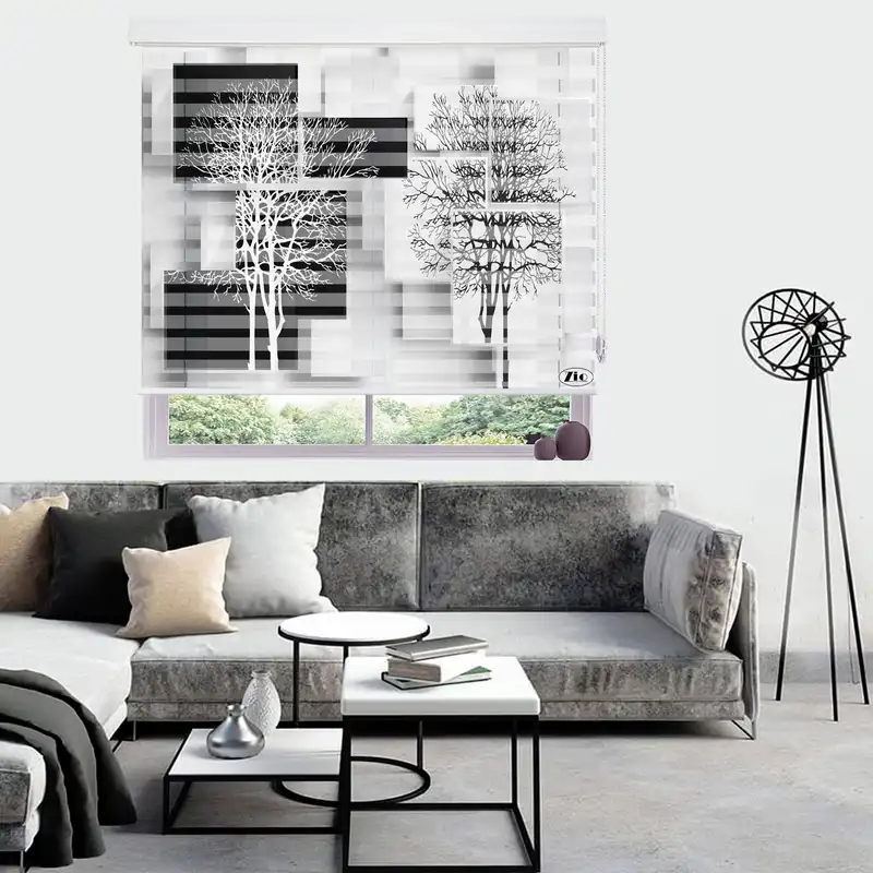 پرده زبرا زیو مدل 3D-1137 سایز 200x150 سانتی متر