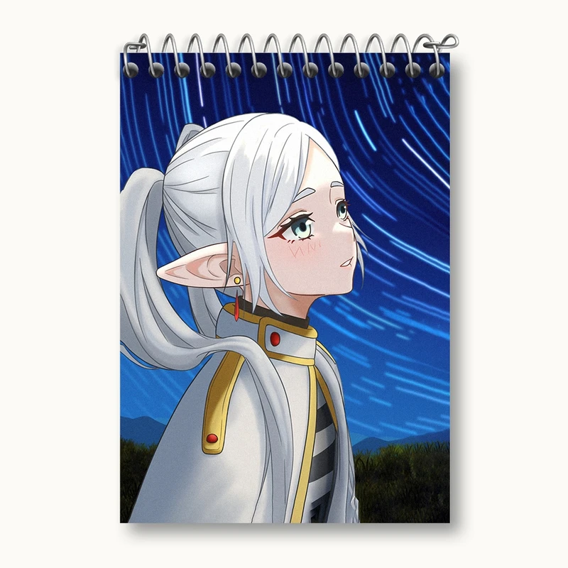 دفتر یادداشت 50 برگ خندالو مدل انیمه فریرن (Frieren) کد 33907