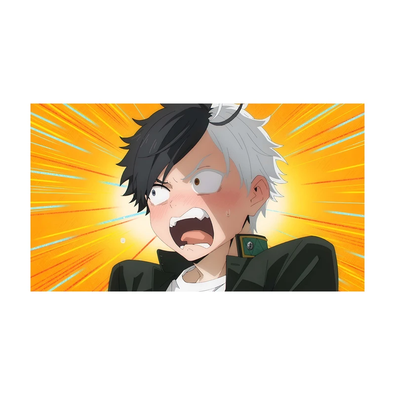 استیکر لپ تاپ و موبایل مدل انیمه طرح باد شکن هاروکا ساکورا Wind Breaker Haruka Sakura کد 2698