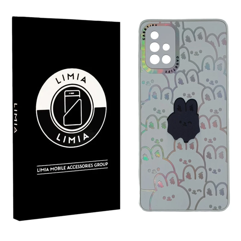 کاور لیمیا مدل فانتزی لنزدار طرح عروسکی PVD مناسب برای گوشی موبایل سامسونگ Galaxy A71