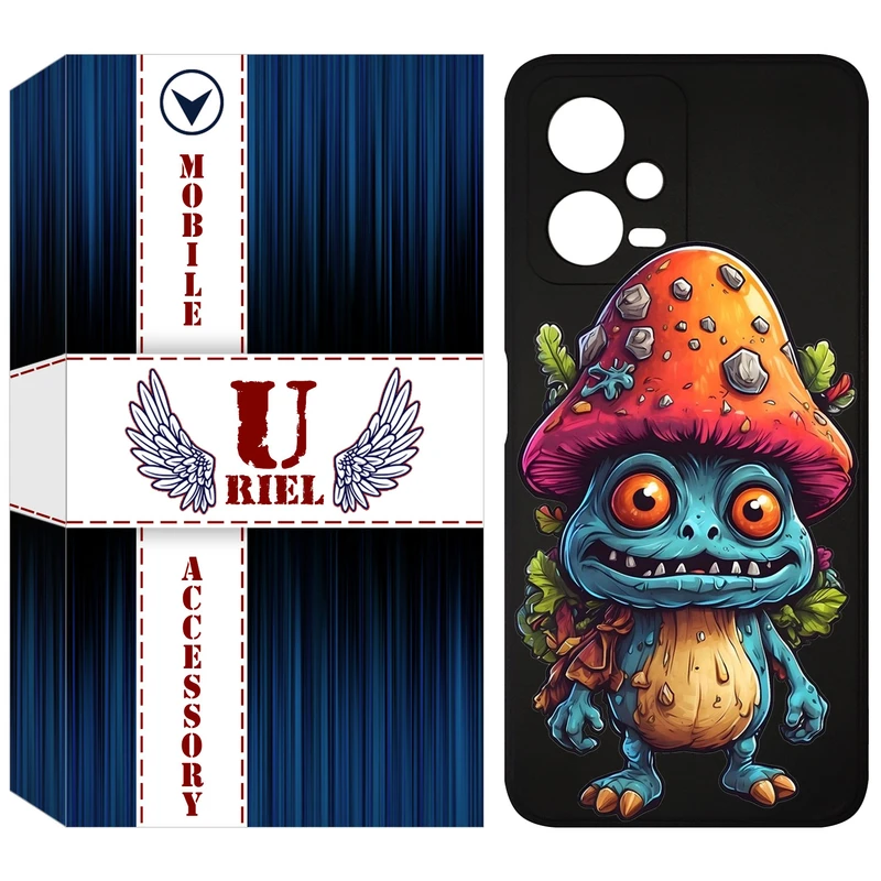 کاور یوریل مدل KSH کد 47 طرح قارچ مناسب برای گوشی موبایل شیائومی Poco X5 / Redmi Note 12 5G