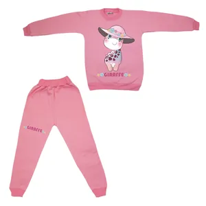 ست سویشرت و شلوار دخترانه مدل زرافه بامزه