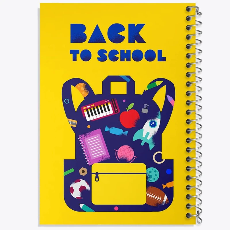 دفتر شطرنجی 50 برگ خندالو طرح بازگشت به مدرسه کد 30020