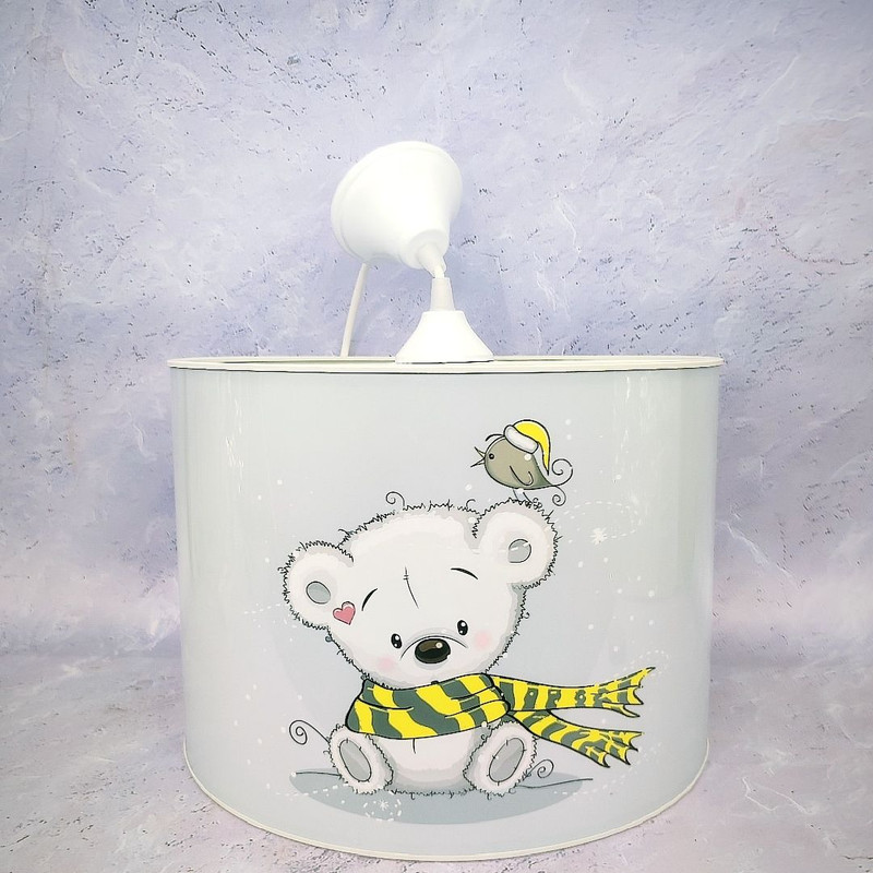 لوستر اتاق کودک مدل خرس و شالگردن