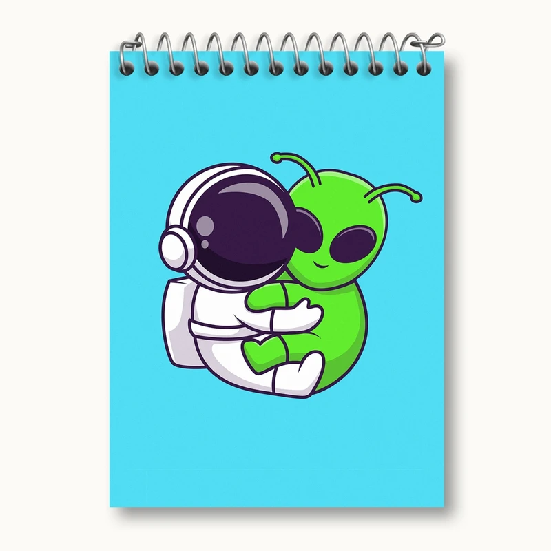 دفتر یادداشت 50 برگ خندالو مدل فضانورد کد 25092