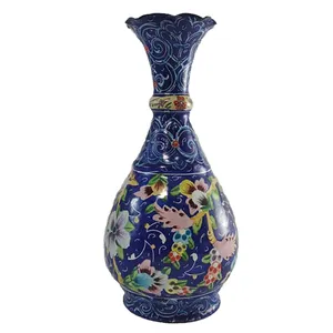 گلدان میناکاری طرح گل پنج پری مدل u1618