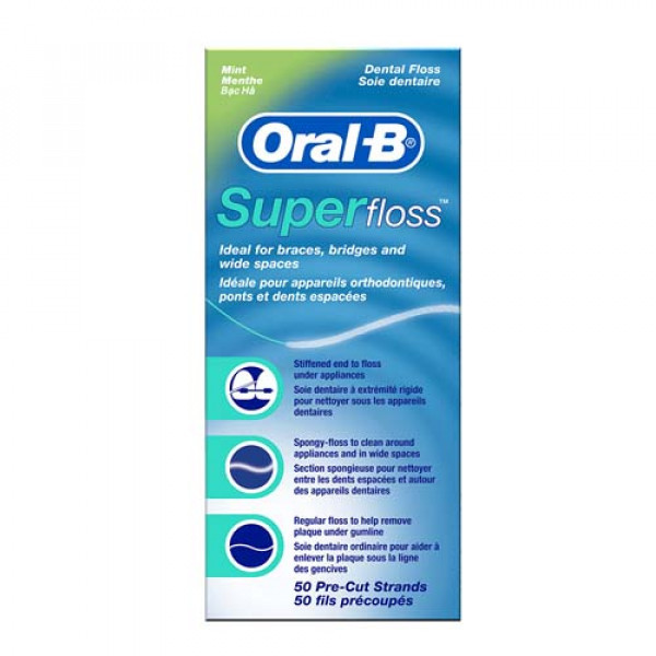نخ دندان اورال-بی مدل super floss نخ دندان اورال-بی مدل super floss