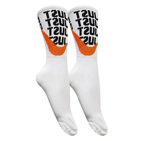 جوراب ورزشی ساق بلند زنانه مدل کش اسپرت just بسته 2 عددی