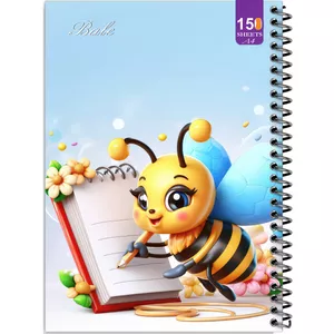 دفتر نقاشی 150 برگ انتشارات  بله مدل رحلی طرح فانتزی زنبور نقاش کد A4-P452