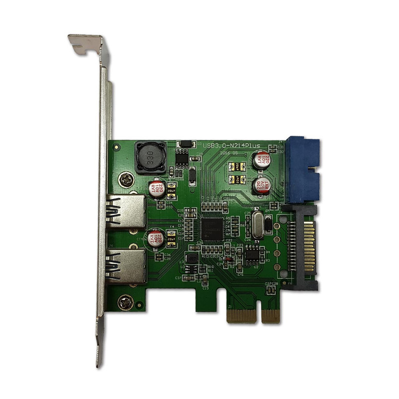 کارت PCI-e USB 3.0 دو پورت بهمراه خروجی 20 پین مدل CF