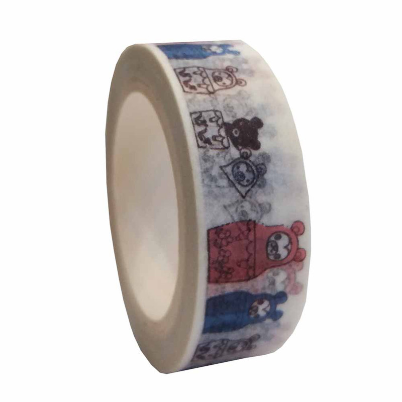 چسب نواری مدل عروسک ماتریوشکا عرض 1 سانتی متر