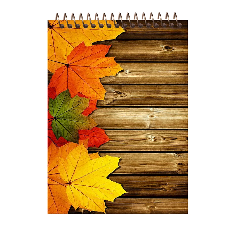 دفتر یادداشت مشایخ طرح برگ های پاییزی کد A12