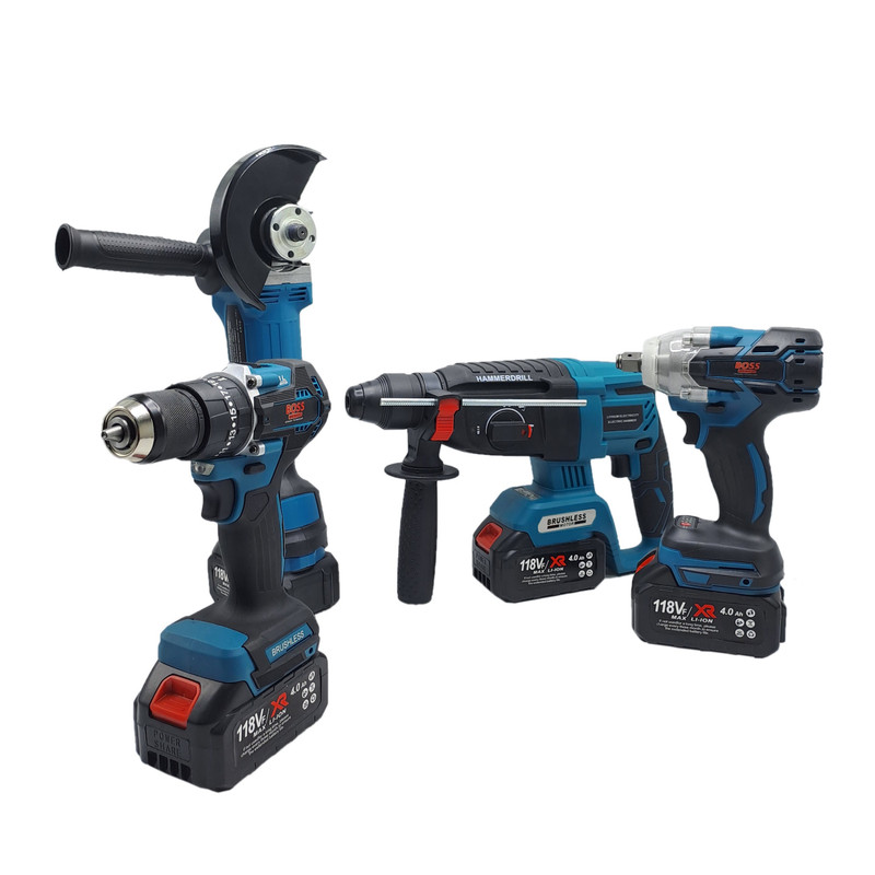 مجموعه 4 عددی ابزار شارژی براشلس باس مدل LIFE_STYLE