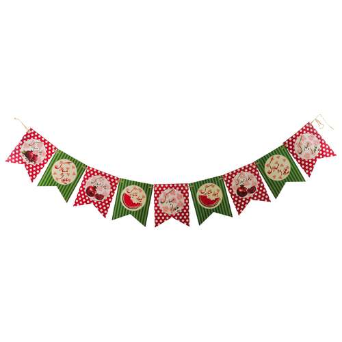 ریسه تزئینی طرح انار هندونه یلدا مجموعه 9 عددی