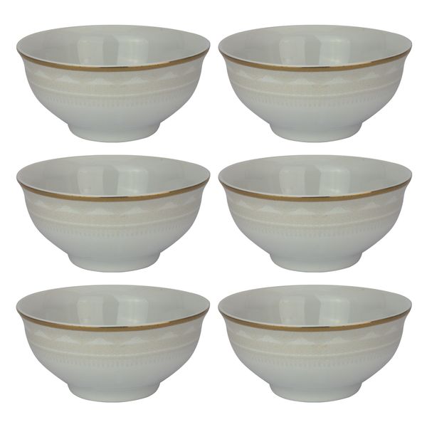 پیاله چینی لوریان مدل دلناز بسته 6 عددی