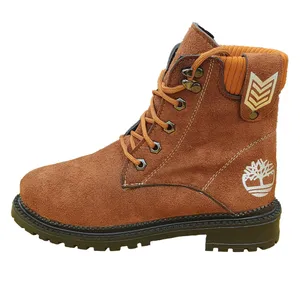 نیم بوت زنانه تیمبرلند مدل ساقدار رنگ عسلی