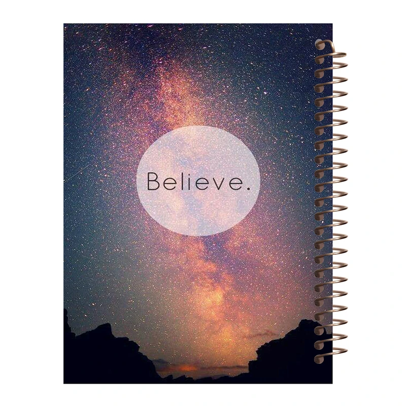 دفتر مشق 100 برگ مدل جمله انگیزشی طرح کهکشان کد H269