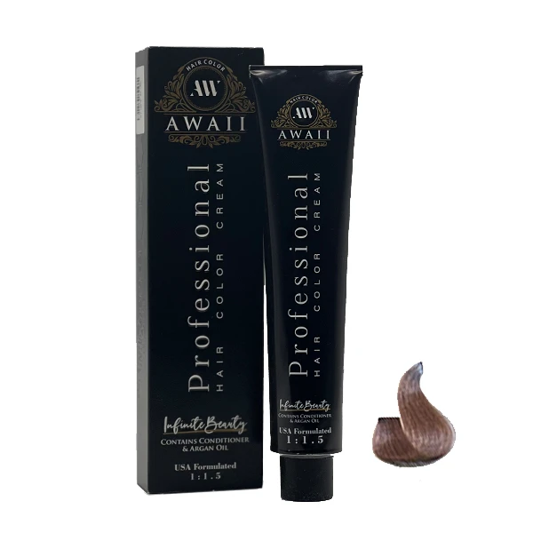 رنگ مو آوایی شماره 5.17 حجم 120 میلی لیتر رنگ دودی بنفش روشن