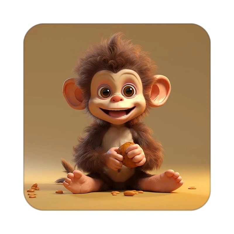 زیر لیوانی کاکتی طرح حیوانات کارتونی مدل mp27903