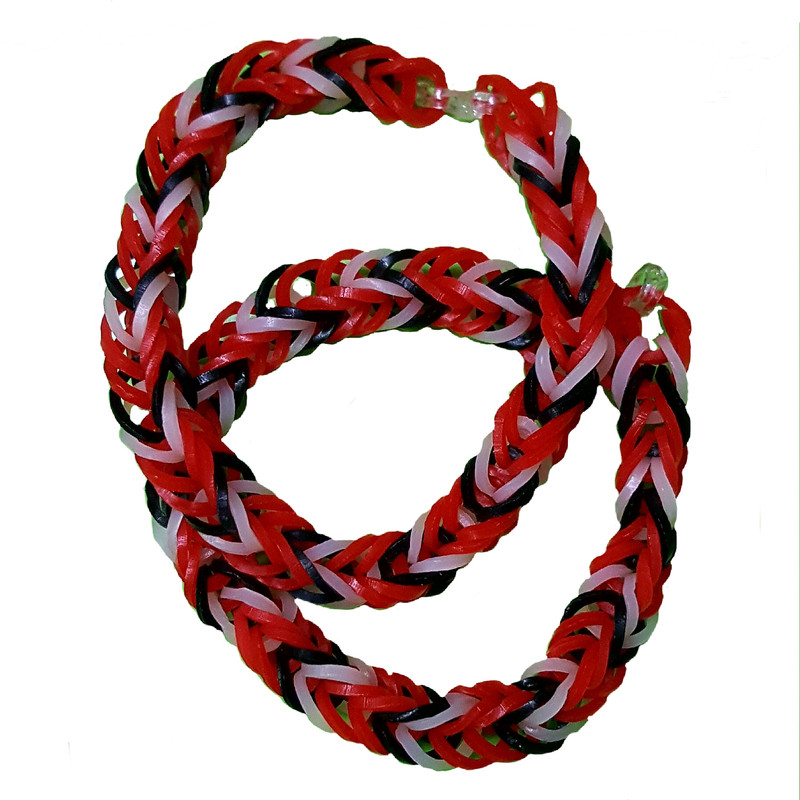 دستبند دخترانه مدل فانی باف بسته دو عددی