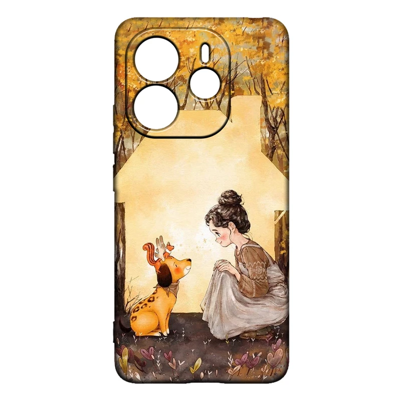 کاور طرح دخترانه کد 239 مناسب برای گوشی موبایل شیائومی Redmi Note 14 4G