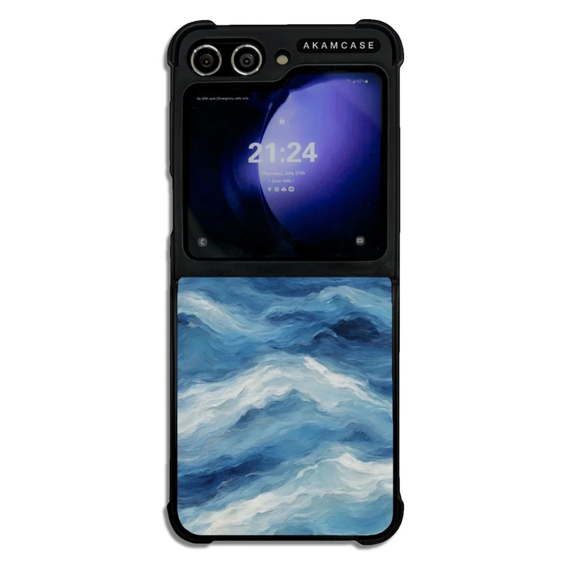 کاور آکام مدل AMC-WSGZFLIP5-BLUE-8 مناسب برای گوشی موبایل سامسونگ Galaxy Z Flip 5