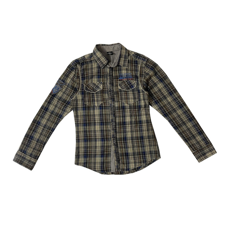 شومیز آستین بلند زنانه مدل 1258چهارخونه