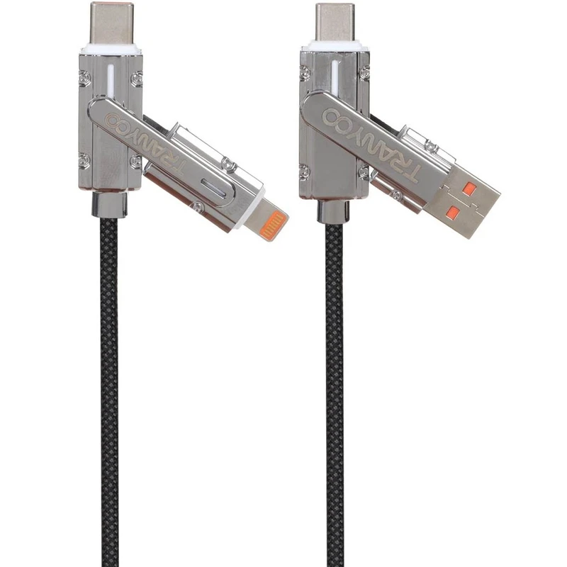 کابل تبدیل USB / USB-C به لایتنینگ/ USB-C ترانیو مدل T-CL10 طول 1 متر