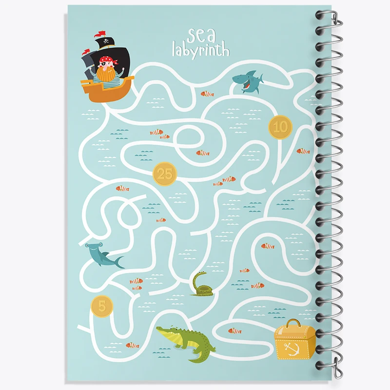 دفتر لیست خرید 50 برگ خندالو طرح بازی ماز کد N879