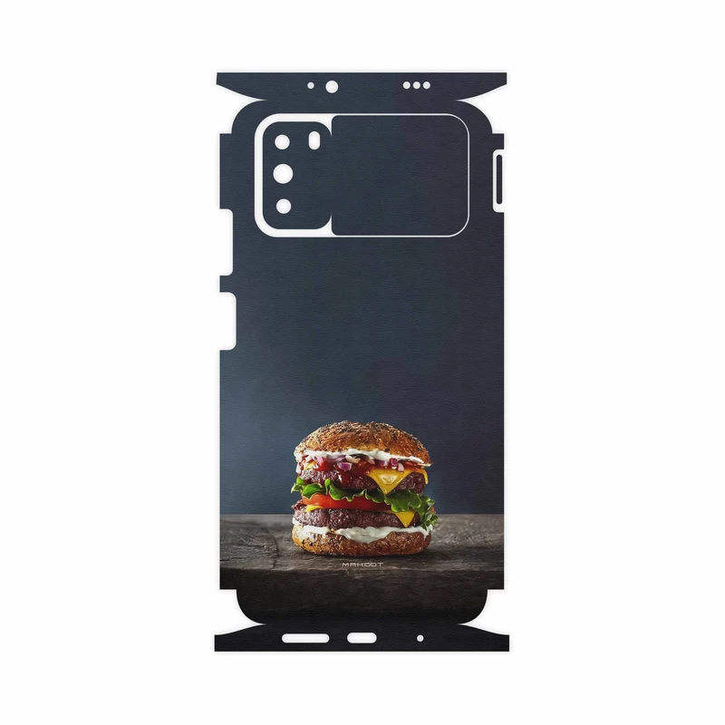 برچسب پوششی ماهوت مدل Hamburger-FullSkin مناسب برای گوشی موبایل شیائومی Poco M3