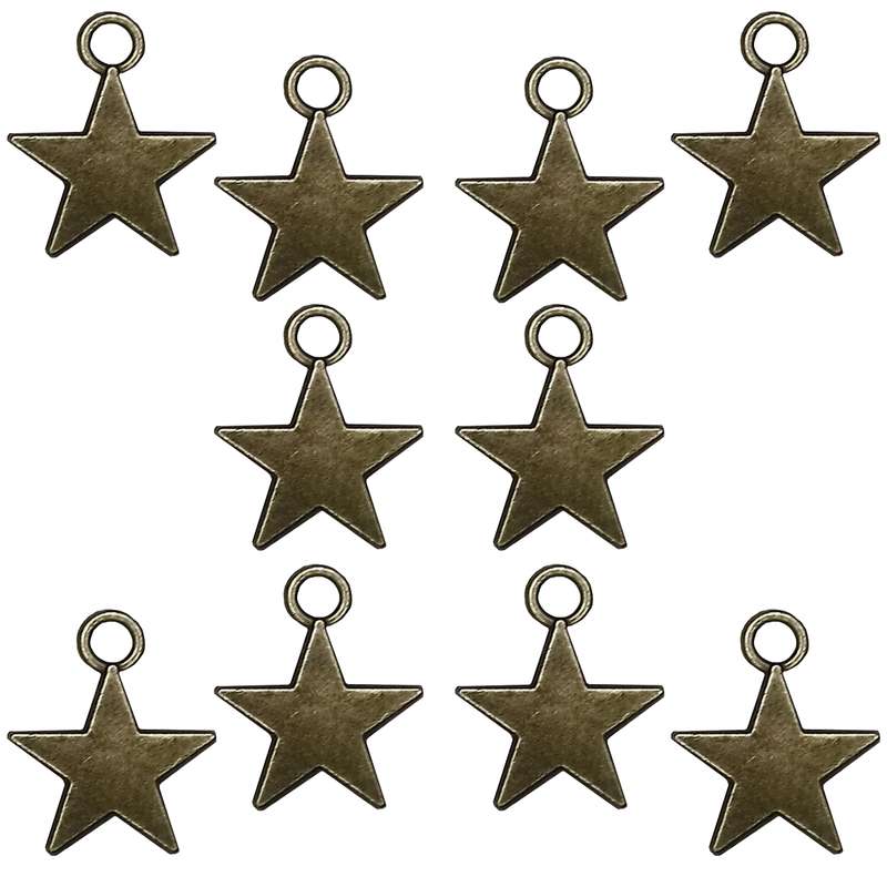 آویز دستبند طرح ستاره کد RCC-34 بسته 10 عددی