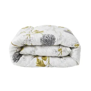 روکش لحاف پنبه آدنو مدل گل داوودی کد IR212 دو نفره سایز 240x220 سانتی‌متر