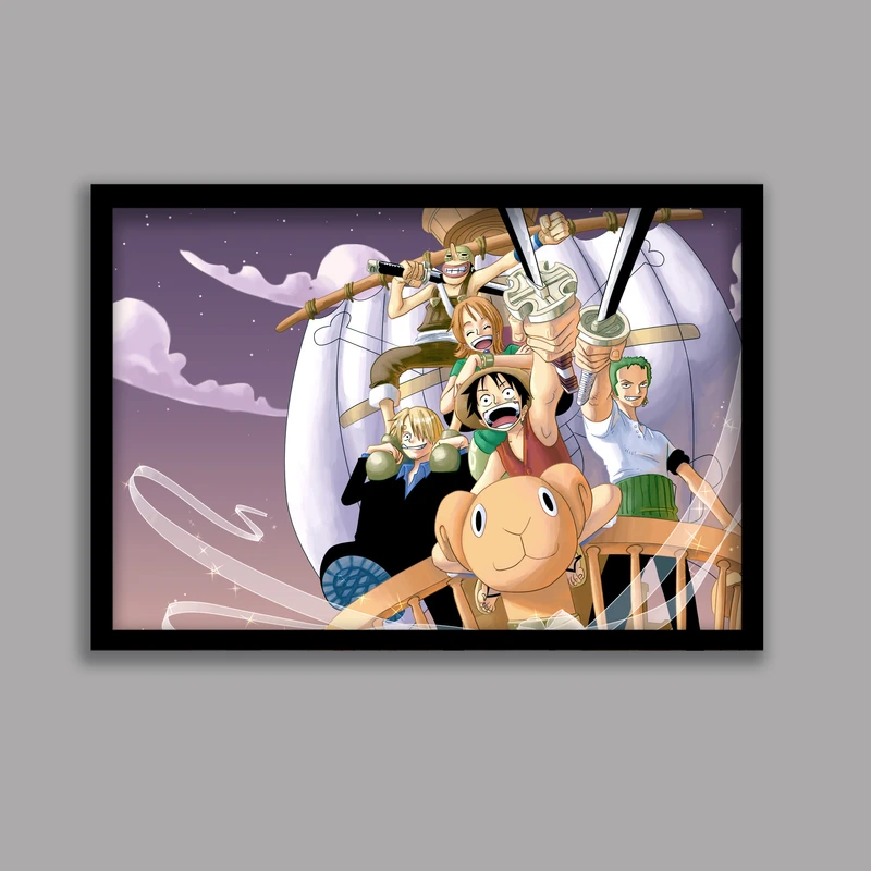 تابلو مدل انیمه وان پیس One Piece کد LA-G10493-2