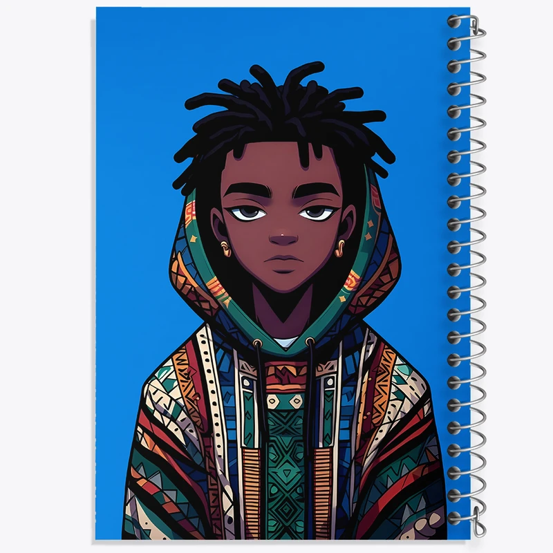 دفتر لیست خرید 50 برگ خندالو طرح پسر آفریقایی کد F6981