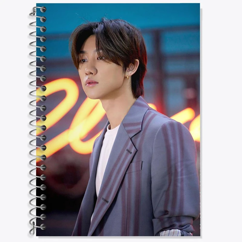 دفتر زبان 50 برگ خندالو مدل سه خط طرح دی ایت گروه سونتین Seventeen کد 21548